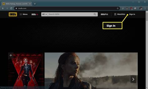 imdb sign in.